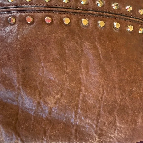 Michael Kors Distressed Uptown Astor Studded Hobo Bag - Picture 9 of 12